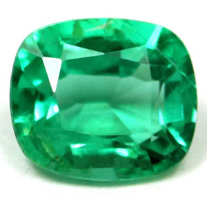 Cushion 0.61 Green Emerald - #1070797