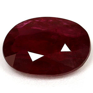 Oval 0.67 Red Ruby - #1072284