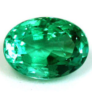 Oval 0.96 Green Emerald - #1073324