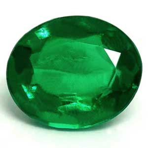 Oval 0.64 Green Emerald - #1074254