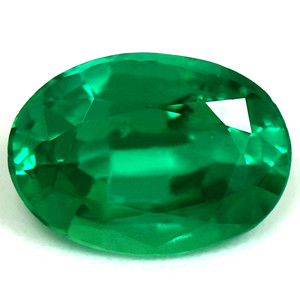 Oval 1.05 Green Emerald - #1073927