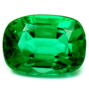 Cushion 1.00 Green Emerald - #1074771