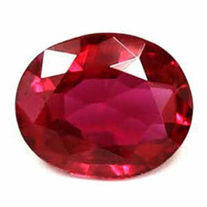 Oval 0.64 Red Ruby - #1076233