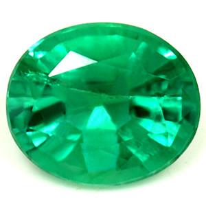Oval 0.59 Green Emerald - #1075620