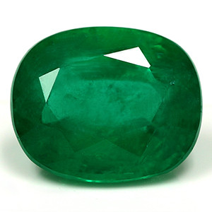 Cushion 3.87 Green Emerald - #1078030