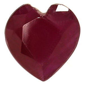 Heart 0.69 Red Ruby - #1079601