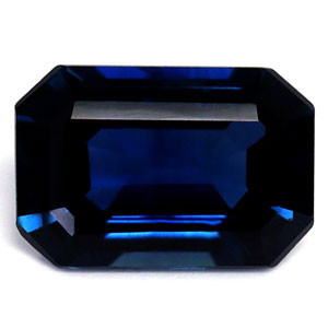 Emerald 0.62 Blue Sapphire - #1079898