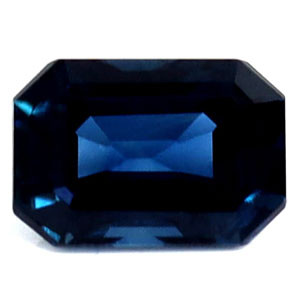 Emerald 0.78 Blue Sapphire - #1079894