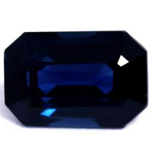 Emerald 0.71 Blue Sapphire - #1079925