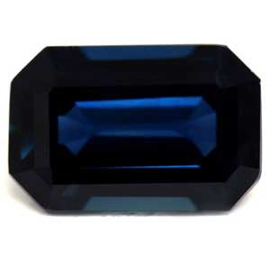 Emerald 0.71 Blue Sapphire - #1079924
