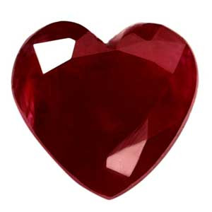 Heart 1.00 Red Ruby - #1081877