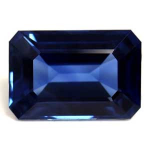 Emerald 0.74 Blue Sapphire - #1081313