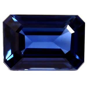 Emerald 0.64 Blue Sapphire - #1081612