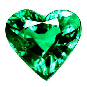 Heart 0.98 Green Emerald - #1082719