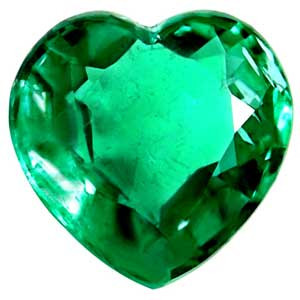 Heart 0.64 Green Emerald - #1083510