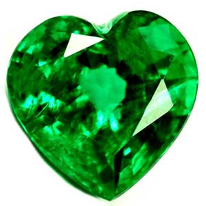 Heart 0.87 Green Emerald - #1084280