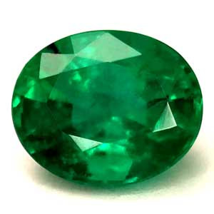 Oval 0.67 Green Emerald - #1125414