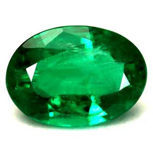 Oval 0.56 Green Emerald - #1125436