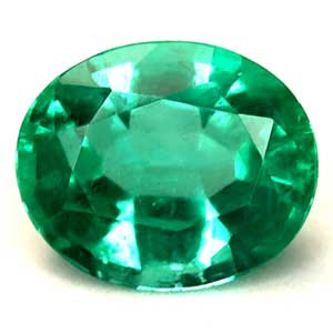 Oval 0.60 Green Emerald - #1125501