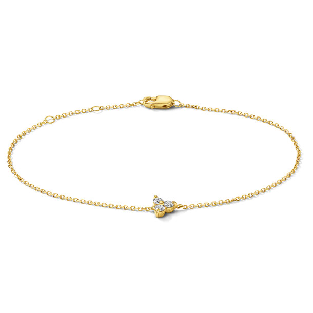 Trio Diamond Adjustable Bracelet