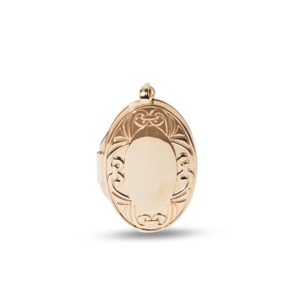 Vintage-Inspired Gold Oval Locket