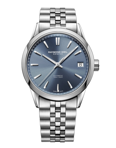 Raymond Weil Freelancer 40 Blue Dial Watch | Stainless Steel