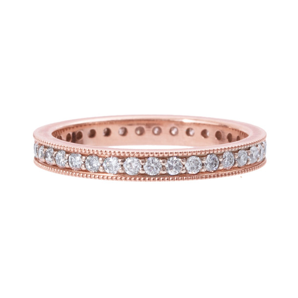 Vintage-Inspired Diamond Eternity Wedding Band (0.52tw)
