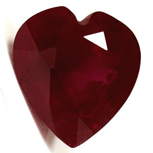 Heart 3.49 Red Ruby - #1069675