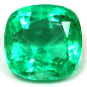 Cushion 0.67 Green Emerald - #1070730