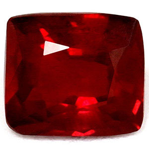Cushion 0.68 Red Ruby - #1071788