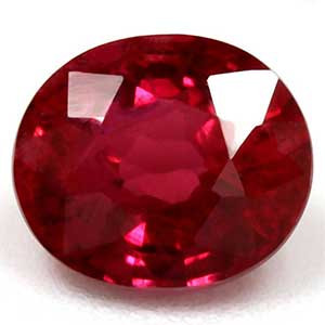 Oval 0.62 Red Ruby - #1071203