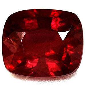 Cushion 0.81 Red Ruby - #1072418