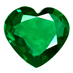 Heart 0.88 Green Emerald - #1073332