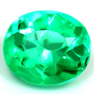 Oval 0.54 Green Emerald - #1074874