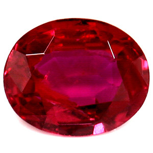 Oval 0.61 Red Ruby - #1076235
