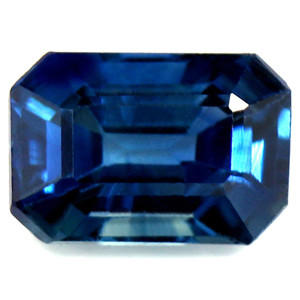 Emerald 0.85 Blue Sapphire - #1077217