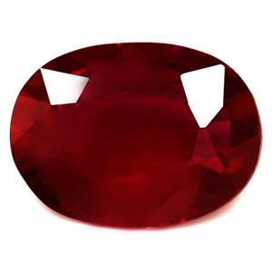 Oval 0.73 Red Ruby - #1076507