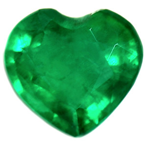 Heart 0.68 Green Emerald - #1076924