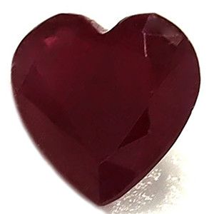 Heart 0.81 Red Ruby - #1079596