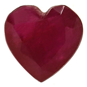 Heart 1.00 Red Ruby - #1079603