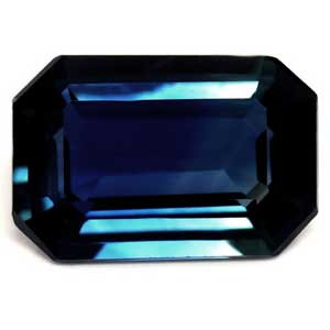 Emerald 0.63 Blue Sapphire - #1079917