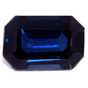 Emerald 0.64 Blue Sapphire - #1079892