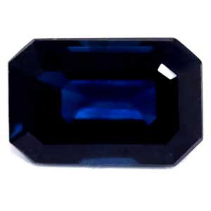 Emerald 0.65 Blue Sapphire - #1079889