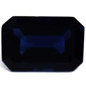 Emerald 0.77 Blue Sapphire - #1079905