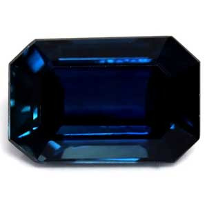 Emerald 0.78 Blue Sapphire - #1079906