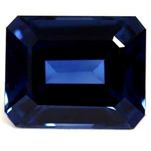 Emerald 0.59 Blue Sapphire - #1081603