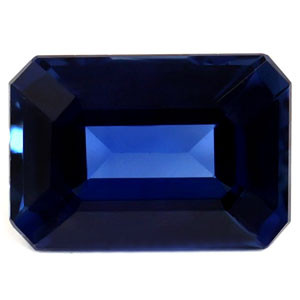 Emerald 0.67 Blue Sapphire - #1081607