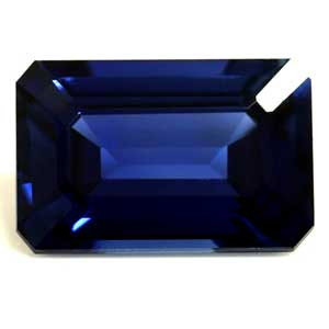 Emerald 0.64 Blue Sapphire - #1081608