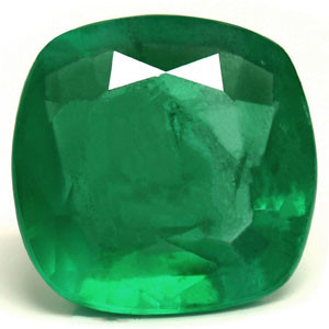 Cushion 3.68 Green Emerald - #1082964