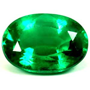 Oval 0.77 Green Emerald - #1083614